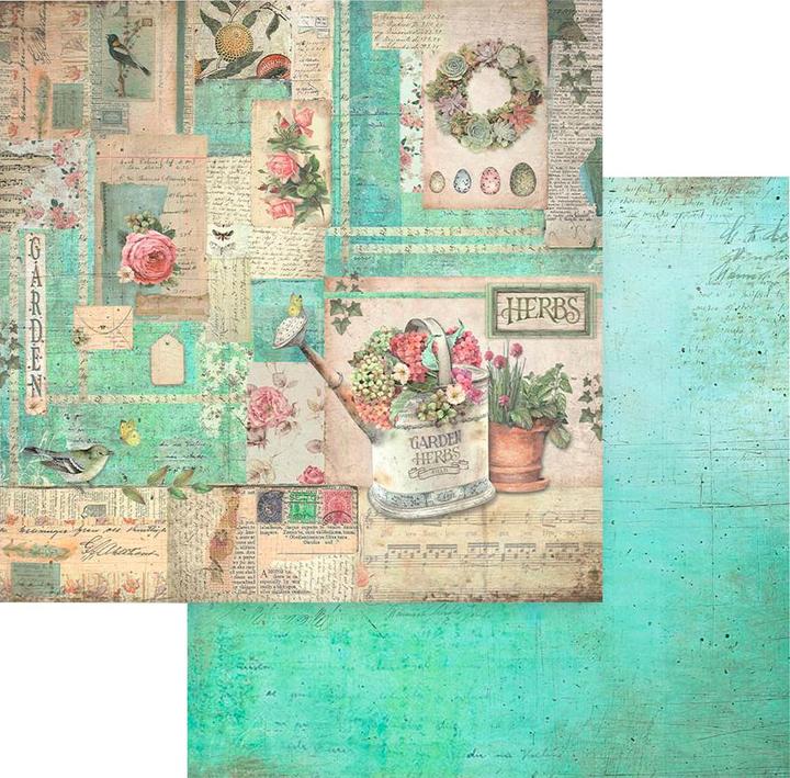 Produktbild Stamperia Scrapbooking Pad "Garden" (190 g/m², 10 x)