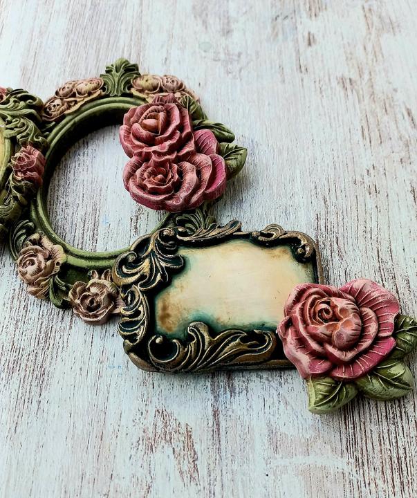 Image du produit Stamperia Moule "Precious - Cadre photo roses