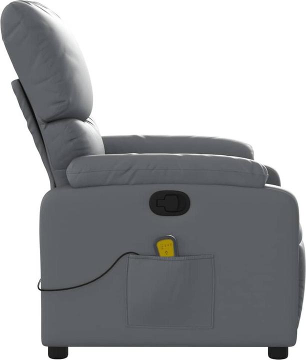 Image du produit VidaXL Fauteuil de massage gris similicuir,Couleur : gris,Matériaux