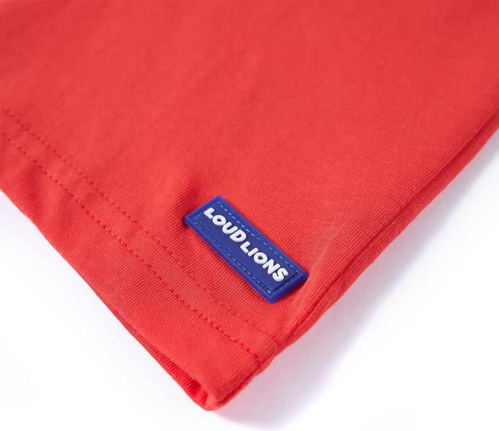Image du produit VidaXL T-shirt enfant rouge 128,Composition : 100 % coton,Couleur (128)