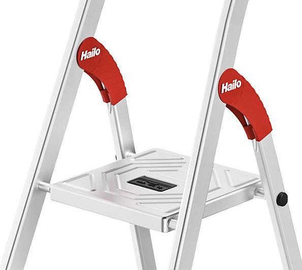 Produktbild Hailo L80 ComfortLine, Alu-Sicherheits-Stehleiter, 4 Stufen (Stehleiter, 150 cm)