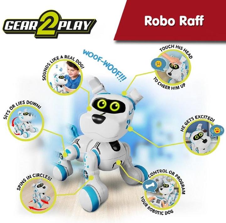 Actual product image Gear2play Robo Raff Interactive Dog