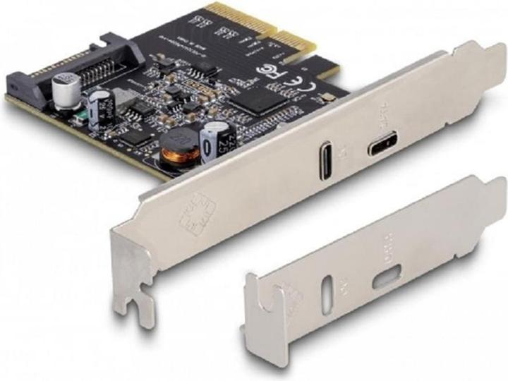 Image du produit Delock Carte PCI Express x4 vers 1 x SuperSpeed USB 20 Gbps (USB 3.2 Gen 2x2) USB Type-C™ + 1 x USB