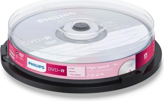 Immagine prodotto Philips 1x10 DVD-R 4.7GB 16x SP (10 x)