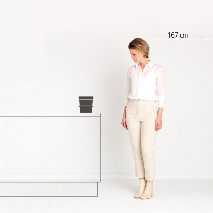 Actual product image Brabantia Compost bin Sort & Go 6 l, light gray (6 l)