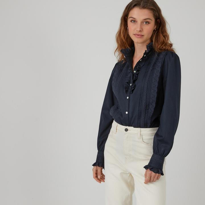 Image du produit La Redoute Collections Blouse Signature de style victorien (42)