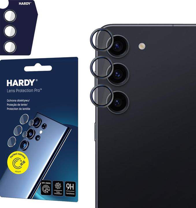 Produktbild 3MK HARDY Linsenschutz Pro für Samsung Galaxy S24+ Schwarz (1 Stück, Samsung Galaxy S24+)