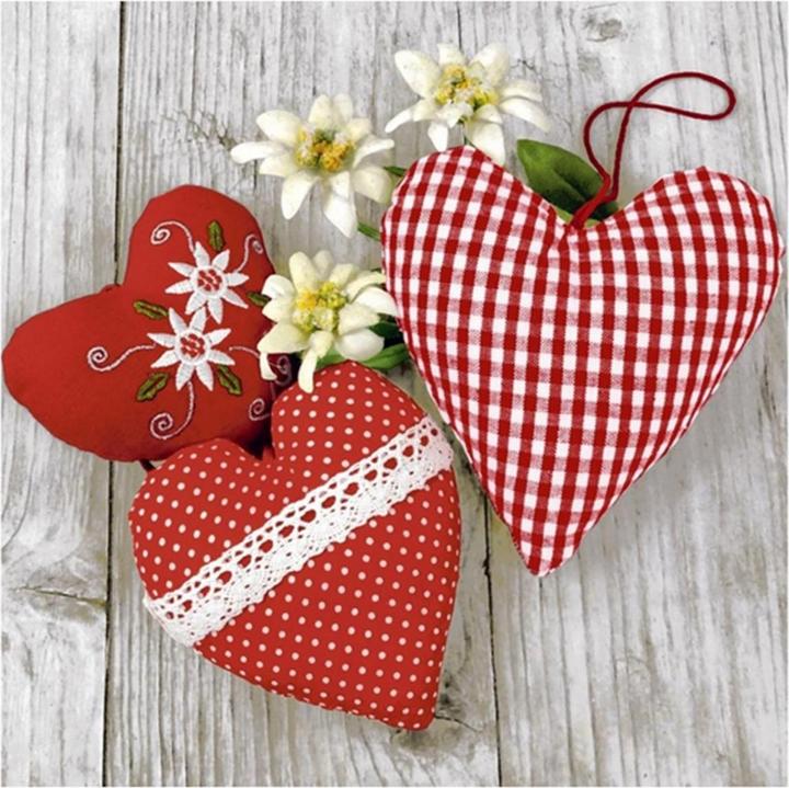 Paper + Design Paper napkins Bavarian Heart 33 cm x 33 cm, 20 pieces (20 x, 33 cm x 33 cm)