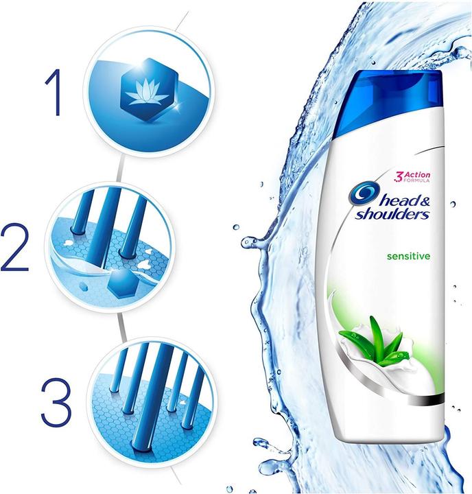 Actual product image Head & Shoulders Sensitive (300 ml, Liquid shampoo)