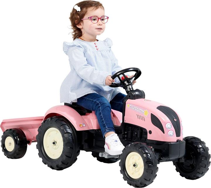 Actual product image Falk Toys Children's tractor M with trailer