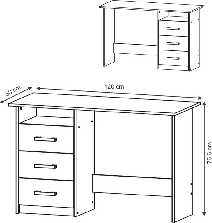 Produktbild Vicco Meiko (120 x 50 x 77 cm)