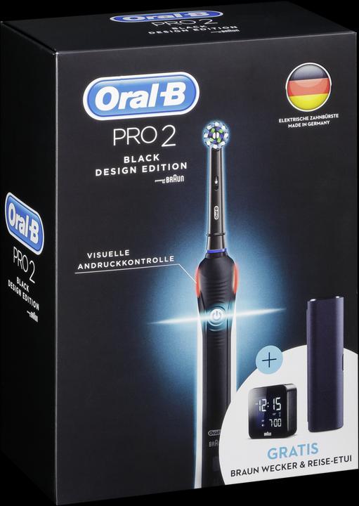 Actual product image Braun Oral-B Pro 2 2500 Black Design Edition (Oscillating toothbrush)