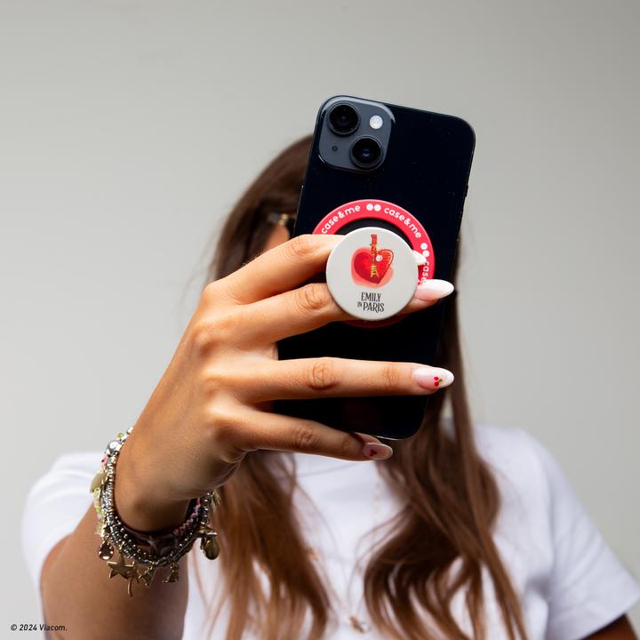 Actual product image Caseme Universal mount for smartphones on the theme of Emily in Paris