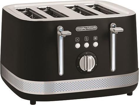 Actual product image Morphy Richards Illumination black 4-slice toaster