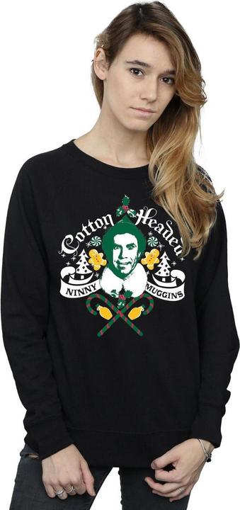 Actual product image Elf Womens/Ladies Headed Ninny Muggins Sweatshirt (L)
