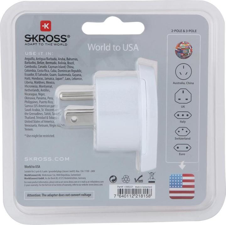 Image du produit Skross World to USA