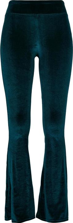 Urban Classics Ladies High Waist Velvet Boot Cut Leggings