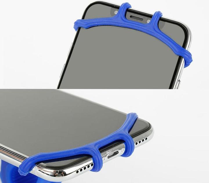 Produktbild Deltalabs Universal Fahrrad Velo Silikon Halterung 360° Drehbar Handy / Smartphone (4"- 6")