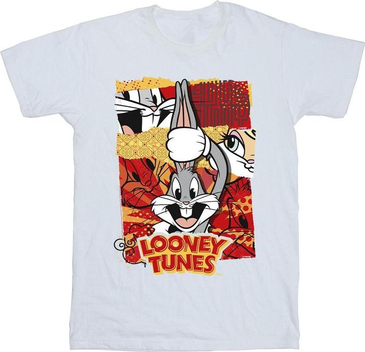 Actual product image Looney Tunes Boys Bugs Rabbit Comic New Year T-Shirt (152, 158)
