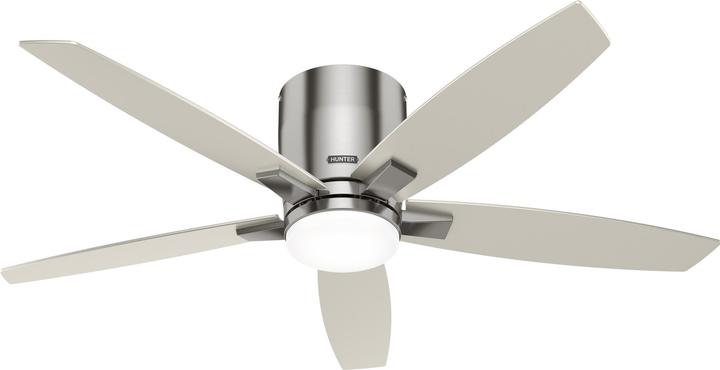 Produktbild Hunter Fans Deckenventilator Valencia Nickel mit LED & Fernbedienung (42 dB)