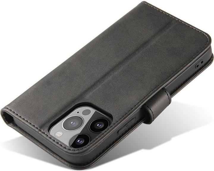 Actual product image Hurtel Magnet Case with flap and wallet for Samsung M54 - black (Samsung Galaxy M54)