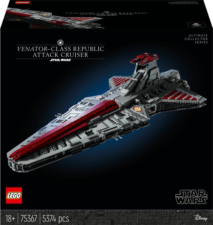 Actual product image LEGO UCS Venator-class Republic Attack Cruiser (75367, LEGO Star Wars, LEGO Rare Sets)