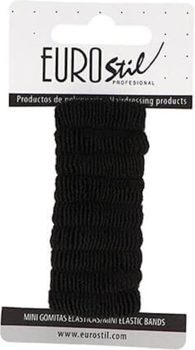 Caso Eurostil Mini Hair Bands - Farbe: Schwarz - Menge: 1 Einheit
