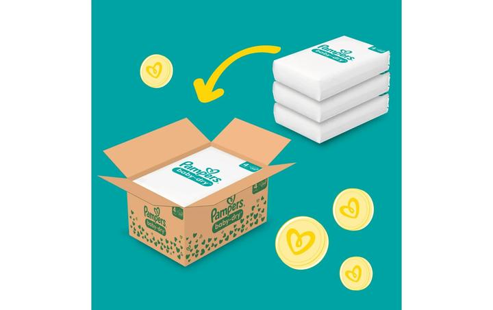 Productafbeelding Pampers Baby-Dry (Gr. 4, Maandelijks pakket, 204 Stuk)
