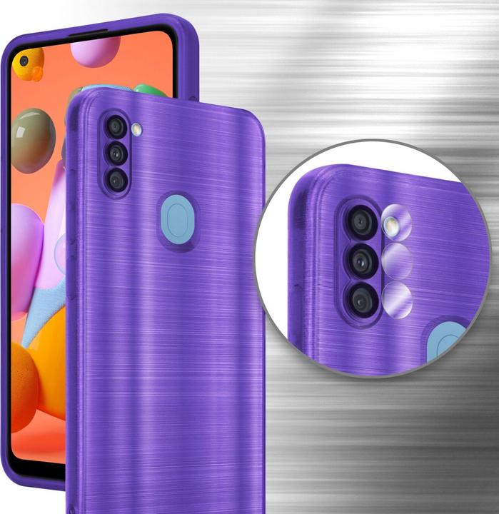 Actual product image Cadorabo Case for Samsung Galaxy A11 / M11 in TPU Brushed Camera Protector LM160 Style (Samsung Galaxy A11, Samsung Galaxy M11)