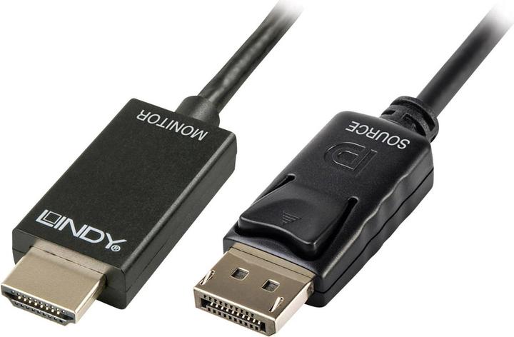 Produktbild Lindy DisplayPort — HDMI (Typ A) (5 m, HDMI, DisplayPort)