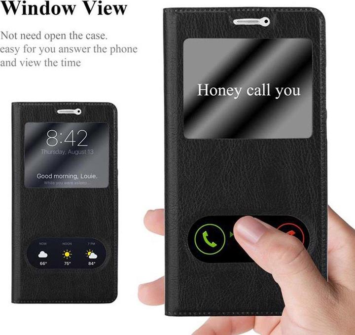 Actual product image Cadorabo Book with View double window cover (Mate 9)