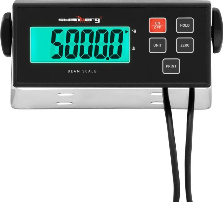 Actual product image Steinberg Weighing Scale - digital - 5000 kg / 1 kg - 1000 x 100 mm