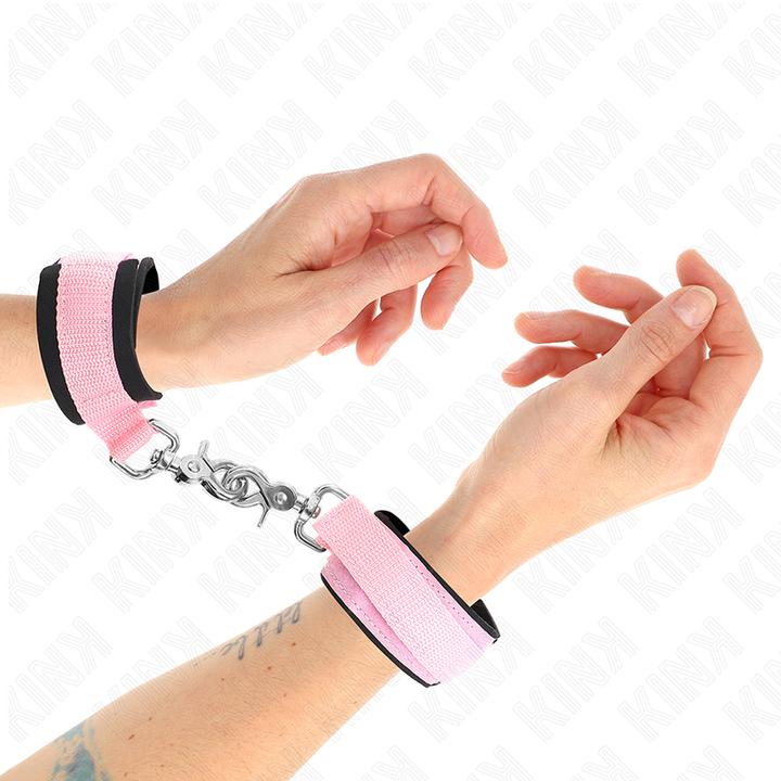 Productafbeelding Kink Verstelbare Neopreen Handboeien Roze Verstelbaar 22-34 cm