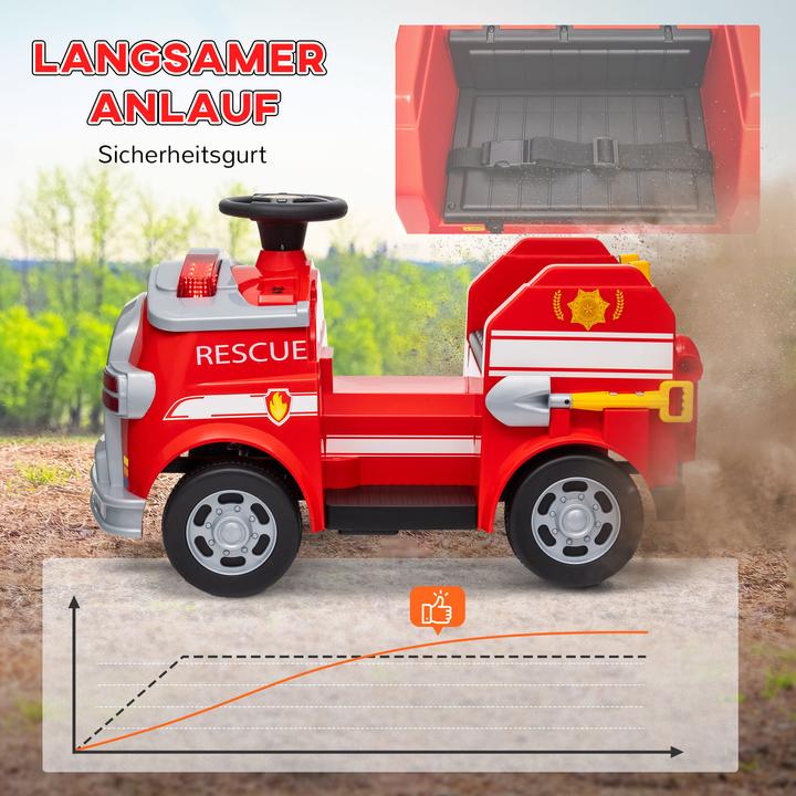Produktbild Aiyaplay Kinder Elektroauto Kunststoff, Stahl Rot
