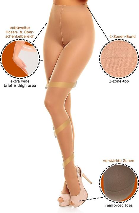 Actual product image Glamory Vital 40 support tights, colour teint, size 52-54 (40 DEN, 52 - 54)