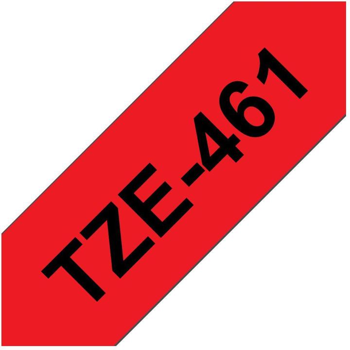 Actual product image Brother P-touch ribbon TZe-461, TZ ribbon (3.60 cm, Red)