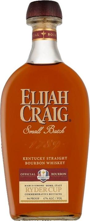 Actual product image Elijah Craig Small Batch Ryder Cup Commemorative Bottle + GB 47% Vol. 0,7l (Bourbon)