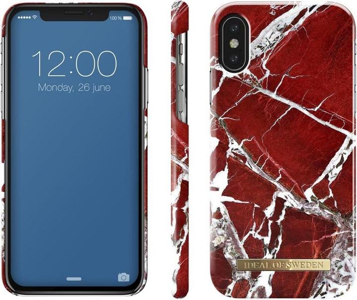 Produktbild iDeal Of Sweden Scarlet Red Marble (Apple iPhone X, Apple iPhone XS)