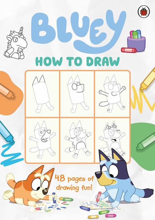 Actual product image Bluey: How to Draw