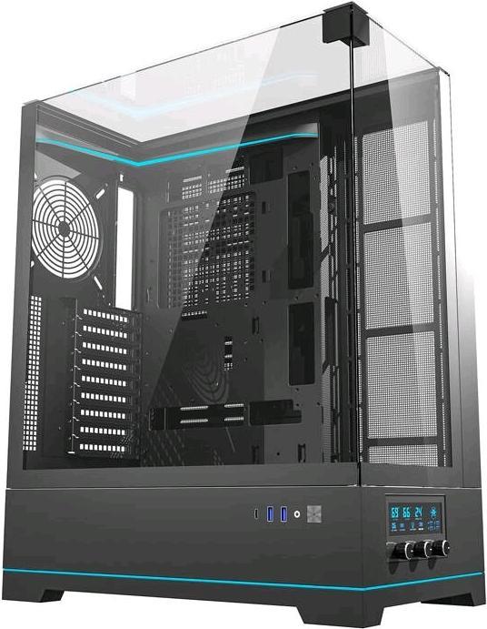 Produktbild Darkflash Tech Darkflash DY450L computer case without fans (black) (mATX, ATX, ITX)
