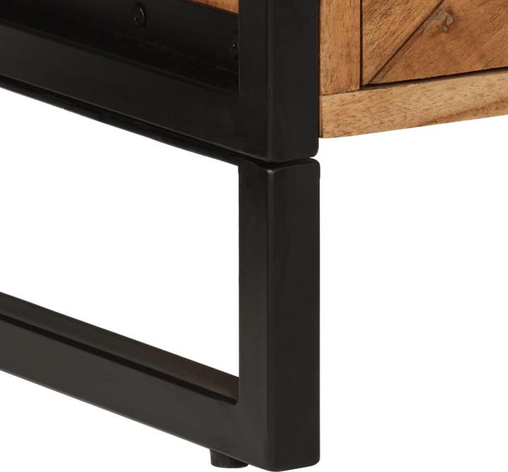 Image du produit VidaXL Armoire de salle de bain en acacia et fer (40 x 30 x 60 cm)