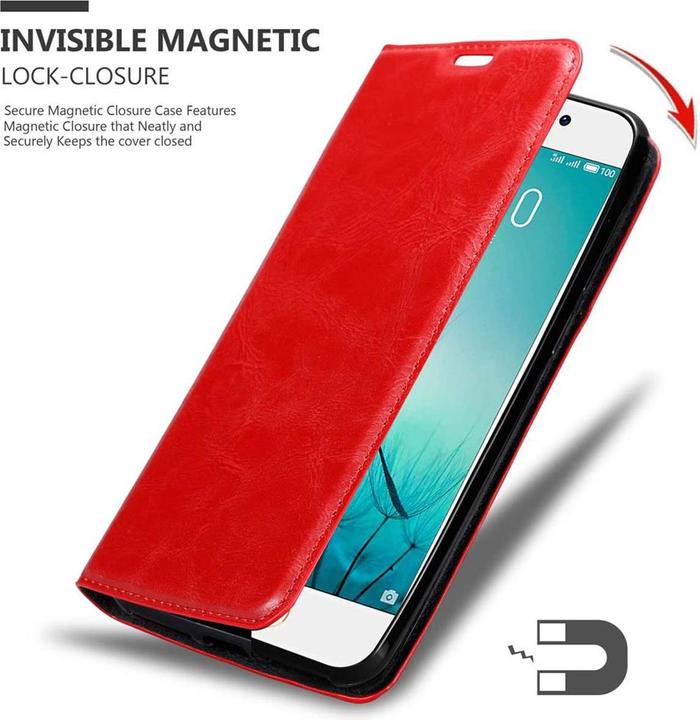 Actual product image Cadorabo Book Invisible Magnet Cover (Meizu Pro 7)