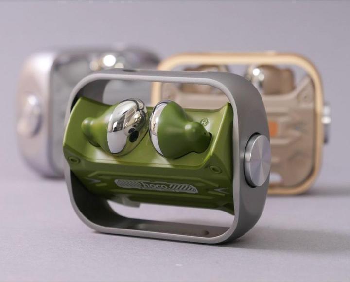 Actual product image Hoco - Wireless Earbuds (EW55) - for Gaming, Bluetooth 5.3, True Wireless - Army Green (4 h, Wireless)