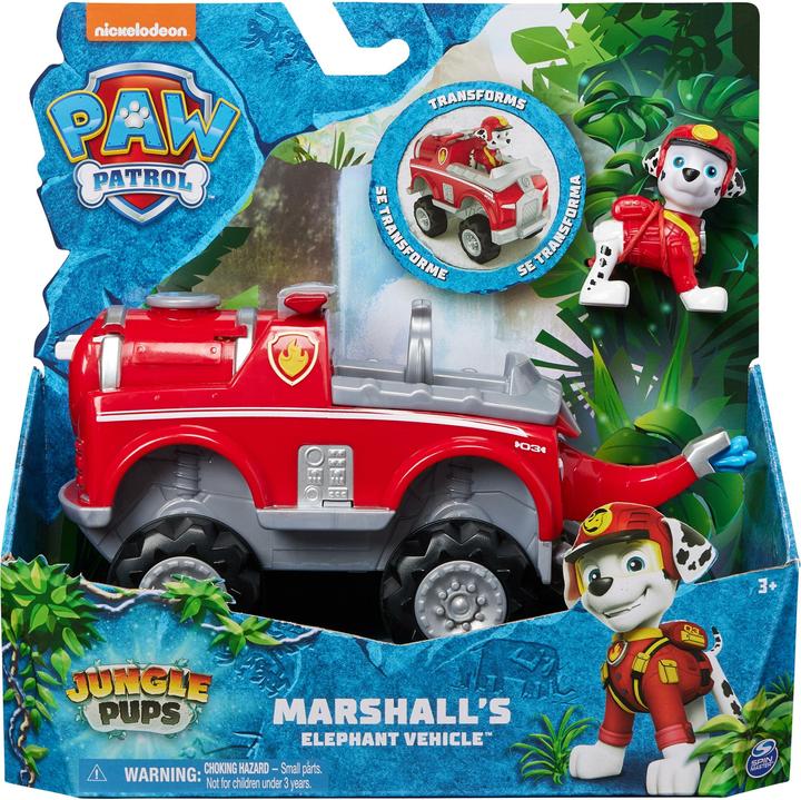 Image du produit Spin Master PAW Patrol Jungle Pups, Chase's Tiger Vehicle, Camion avec figurine articulée à collectionner, jouet
