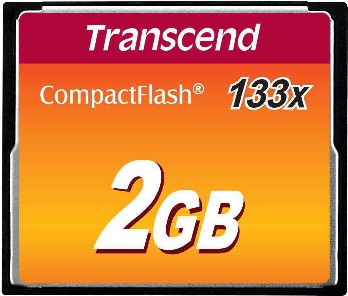 Transcend Compact Flash Card 2GB MLC (2 GB, CF)