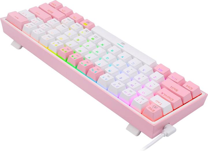 Image du produit Redragon Klawiatura K617 Fizz (K617-RGB rose) (US, Filaire)