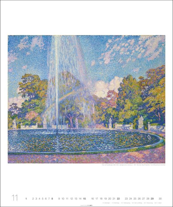 Actual product image Die schönsten Gärten des Impressionismus Edition Kalender 2026 (46 x 55 cm, German)