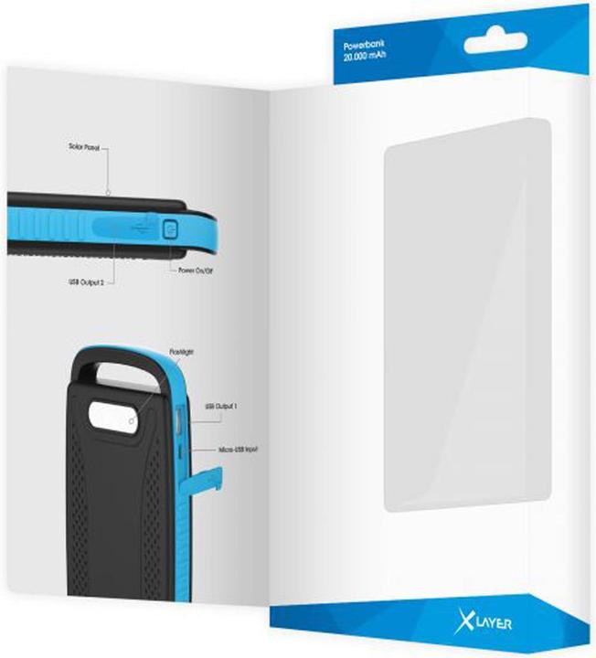 Image du produit Xlayer Chargeur solaire Powerbank (20000 mAh, 74 Wh)
