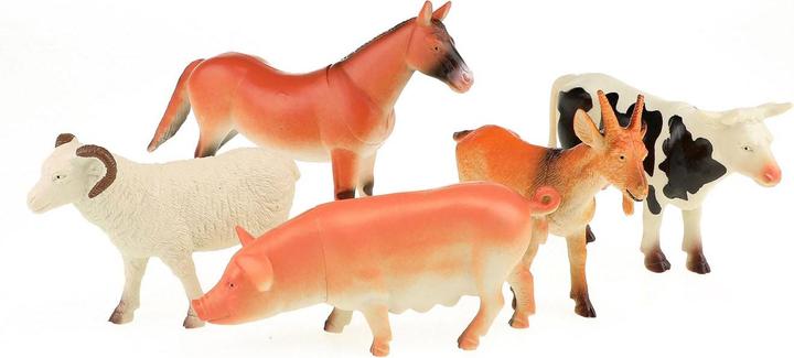 Toi-Toys Animal World Animali della Fattoria Deluxe, 5 pezzi.