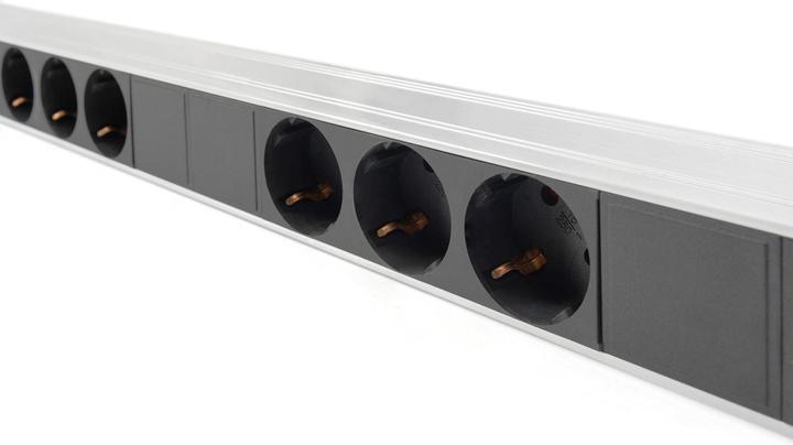 Produktbild Digitus 18-fach Steckdosenleiste, Alu (18 x, CEE 7/7, 2 m)